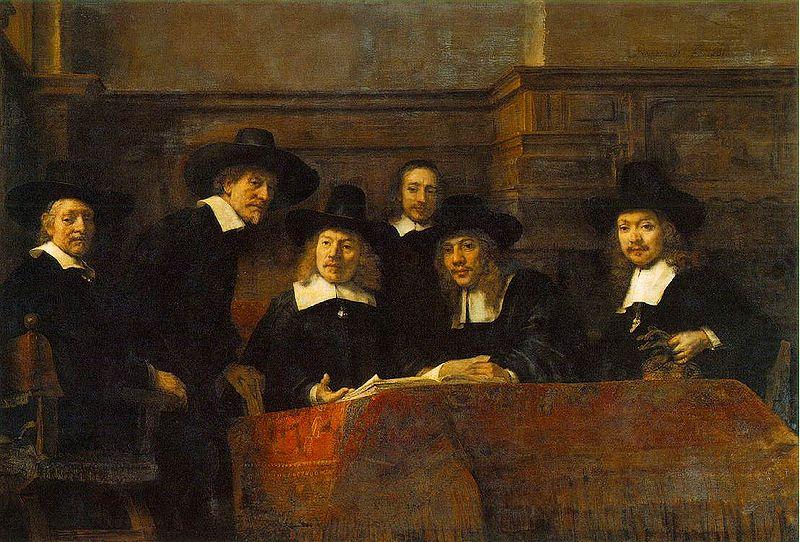 REMBRANDT Harmenszoon van Rijn The Syndics of the Clothmakers Guild, china oil painting image